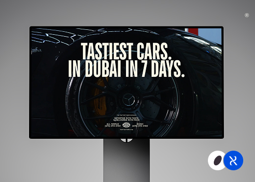 Tasty Motors — бренд и сайт для «tasty» автомобилей в Дубае